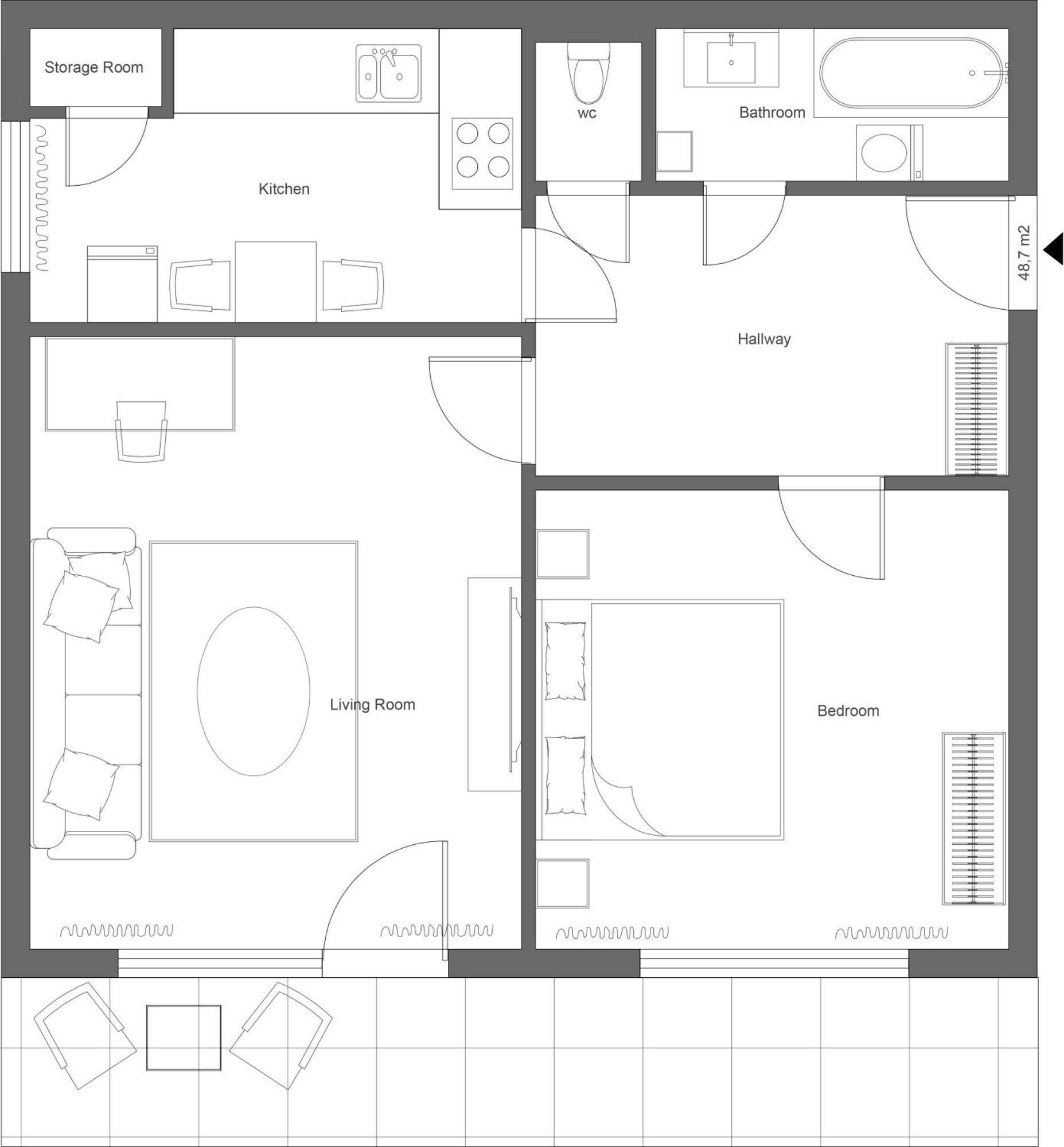 New Colorful Apartment With Big Balcony Братислава Экстерьер фото